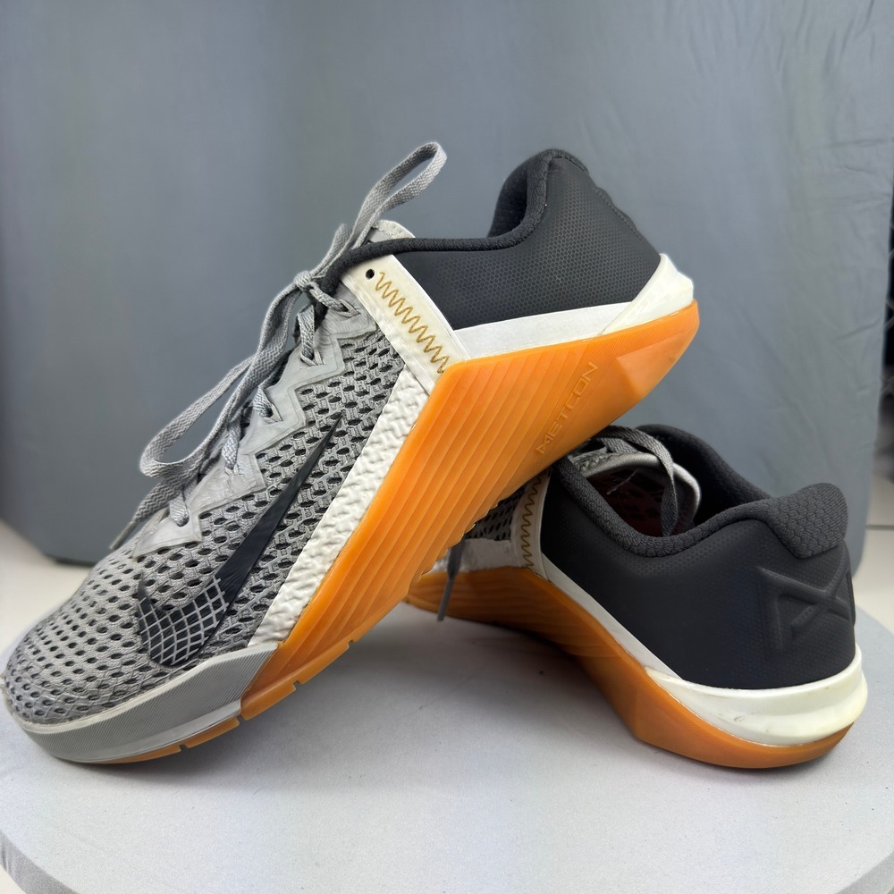 Nike Metcon 6 Mens Size 10 Smoke Grey Gum Training Shoes Sneakers CK9388-009